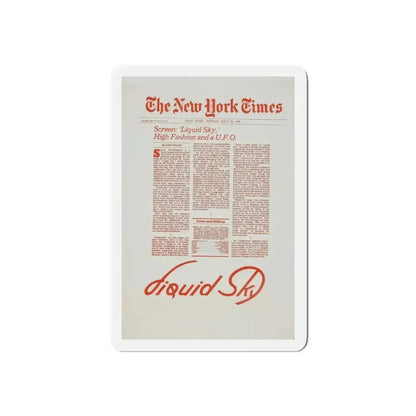 LIQUID SKY (TEASER) 1982 Movie Poster - Refrigerator Magnet 4 Inch Die-Cut - The Sticker Space