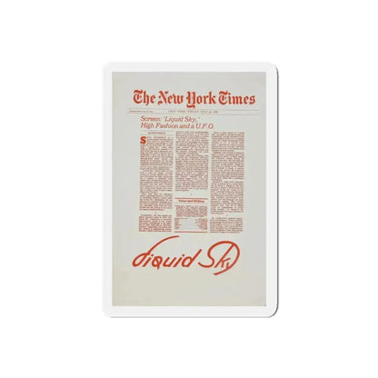 LIQUID SKY (TEASER) 1982 Movie Poster - Refrigerator Magnet 5 Inch Die-Cut - The Sticker Space