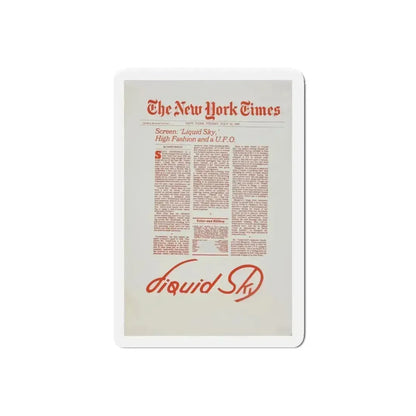 LIQUID SKY (TEASER) 1982 Movie Poster - Refrigerator Magnet 6 Inch Die-Cut - The Sticker Space