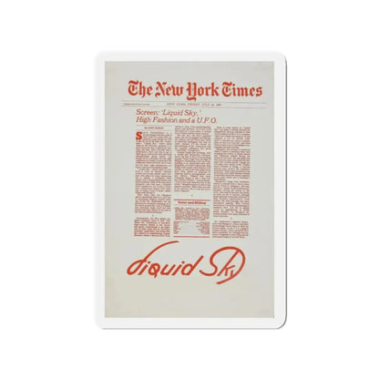 LIQUID SKY (TEASER) 1982 Movie Poster - Refrigerator Magnet - The Sticker Space