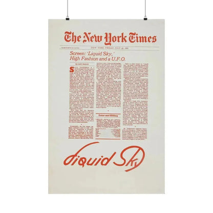 LIQUID SKY (TEASER) 1982 - Paper Movie Poster 24″ x 36″ Matte - The Sticker Space