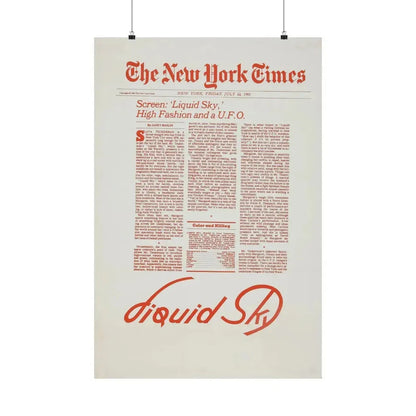 LIQUID SKY (TEASER) 1982 - Paper Movie Poster - The Sticker Space