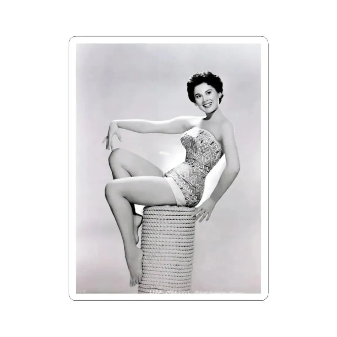 Lisa Montell #02 (Vintage Female Icon) STICKER Vinyl Kiss-Cut Decal 2 Inch White - The Sticker Space