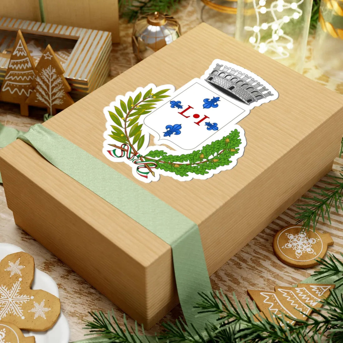 Liscia-Stemma (Italy) (Coat of Arms) STICKER Vinyl Kiss-Cut Decal - The Sticker Space