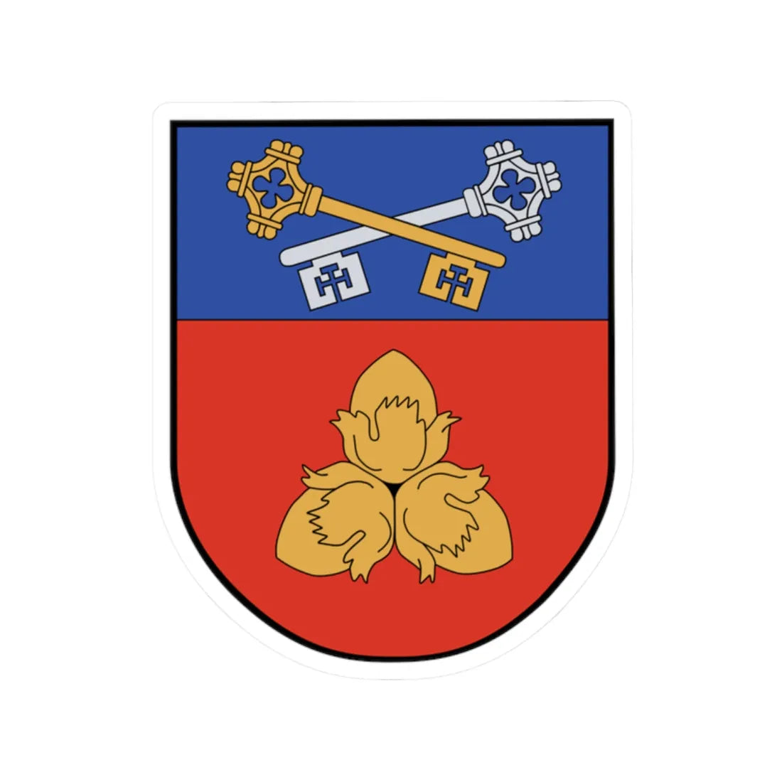 LIT VL Šalčininkai CoA (Lithuania) (Coat of Arms) STICKER Vinyl Kiss-Cut Decal 2 Inch White - The Sticker Space