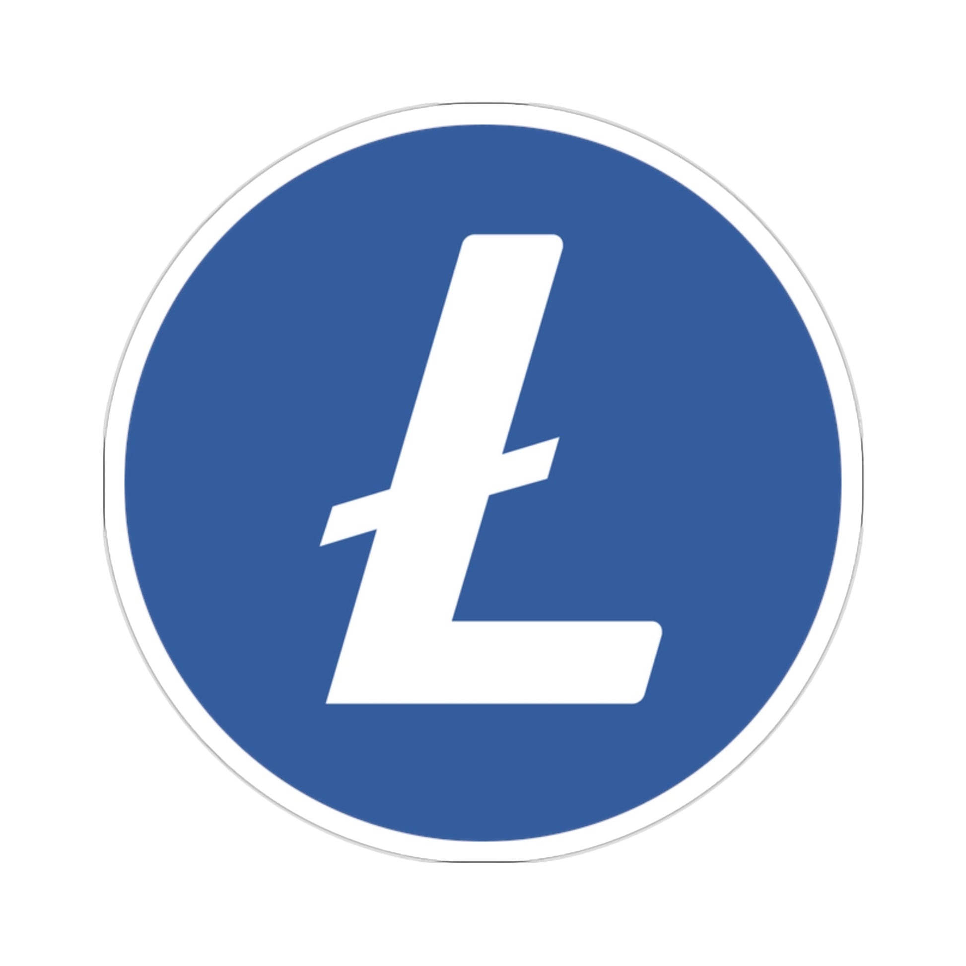 LITECOIN LTC (Cryptocurrency) STICKER Vinyl Die-Cut Decal-2 Inch-The Sticker Space