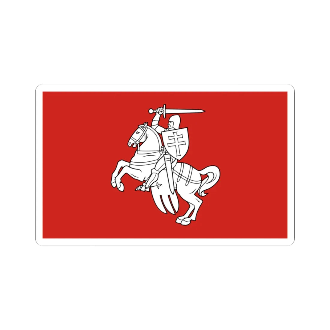 Lithuania 1918 (Belarus) (Coat of Arms) STICKER Vinyl Kiss-Cut Decal 3 Inch White - The Sticker Space