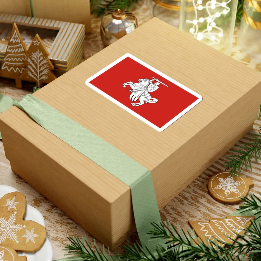 Lithuania 1918 (Belarus) (Coat of Arms) STICKER Vinyl Kiss-Cut Decal - The Sticker Space