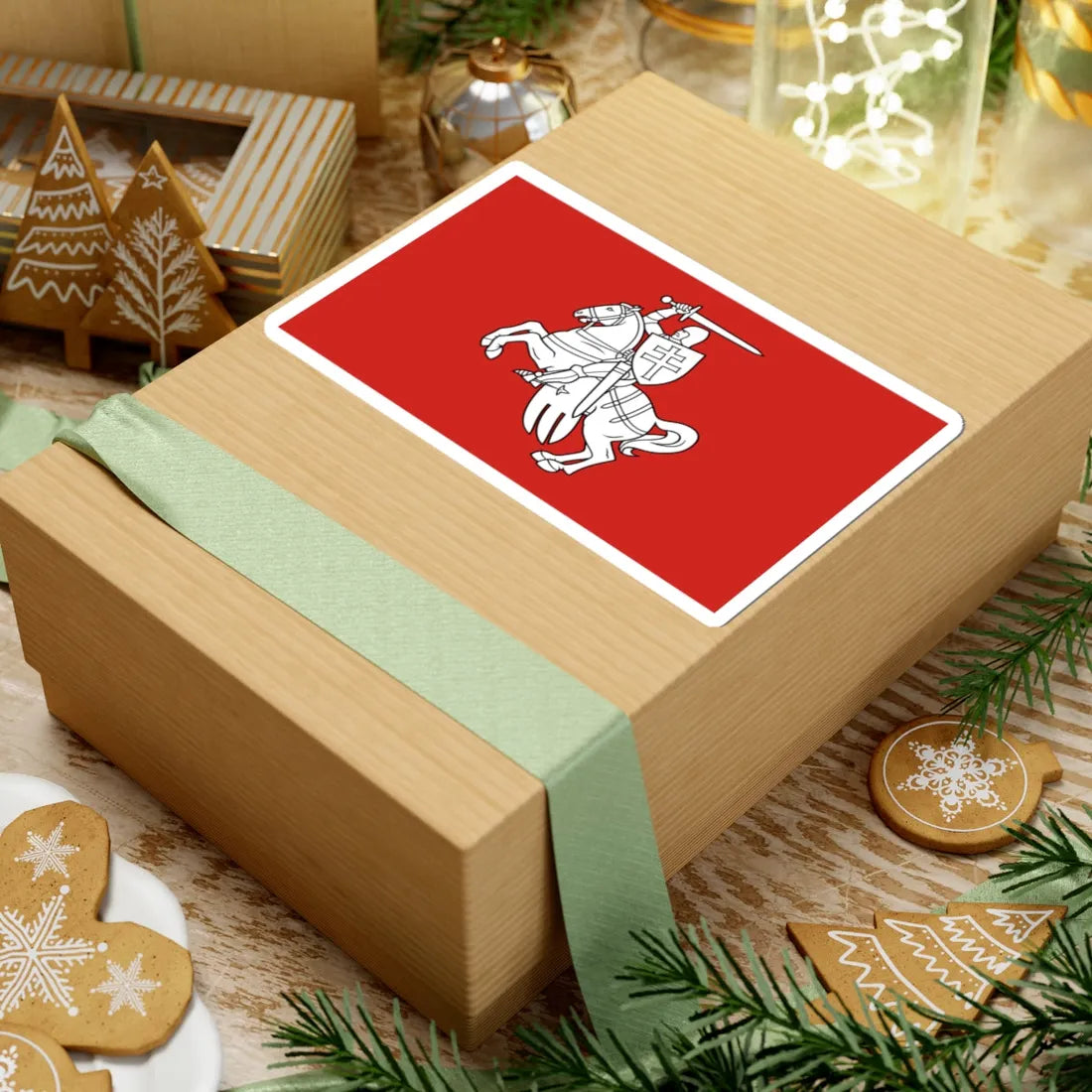 Lithuania 1918 (Belarus) (Coat of Arms) STICKER Vinyl Kiss-Cut Decal - The Sticker Space