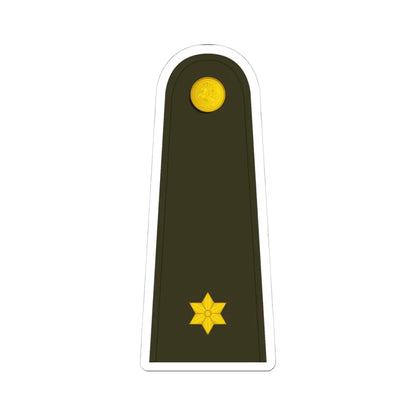 Lithuania Army OF 1a (Lithuania) (Military Rank) STICKER Vinyl Kiss-Cut Decal 4 Inch White - The Sticker Space