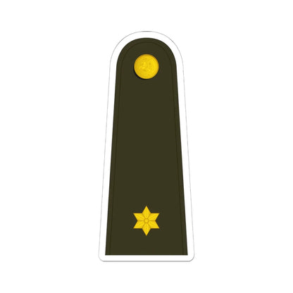 Lithuania Army OF 1a (Lithuania) (Military Rank) STICKER Vinyl Kiss-Cut Decal 6 Inch White - The Sticker Space