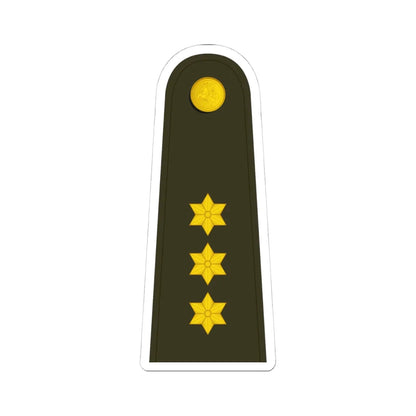 Lithuania Army OF 2 (Lithuania) (Military Rank) STICKER Vinyl Kiss-Cut Decal 4 Inch White - The Sticker Space