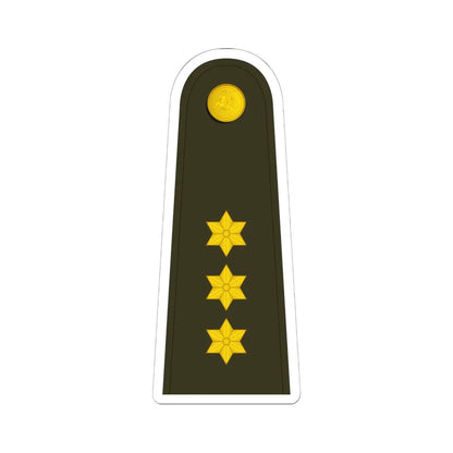 Lithuania Army OF 2 (Lithuania) (Military Rank) STICKER Vinyl Kiss-Cut Decal 6 Inch White - The Sticker Space