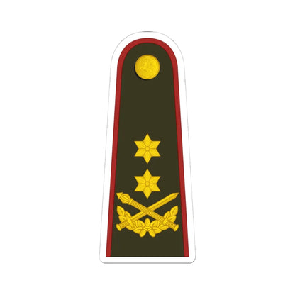 Lithuania Army OF 7 (Lithuania) (Military Rank) STICKER Vinyl Kiss-Cut Decal 4 Inch White - The Sticker Space