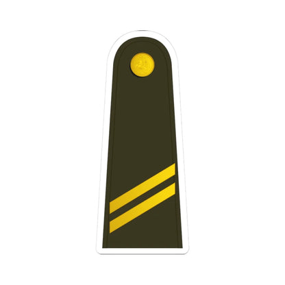 Lithuania Army OR 2 (Lithuania) (Military Rank) STICKER Vinyl Kiss-Cut Decal 3 Inch White - The Sticker Space