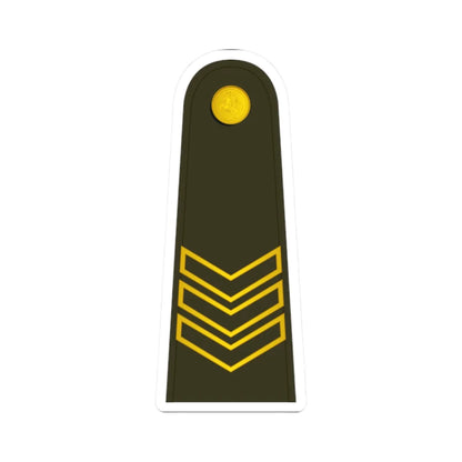 Lithuania Army OR 6 Special (Lithuania) (Military Rank) STICKER Vinyl Kiss-Cut Decal 2 Inch White - The Sticker Space