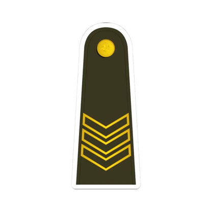 Lithuania Army OR 6 Special (Lithuania) (Military Rank) STICKER Vinyl Kiss-Cut Decal 3 Inch White - The Sticker Space