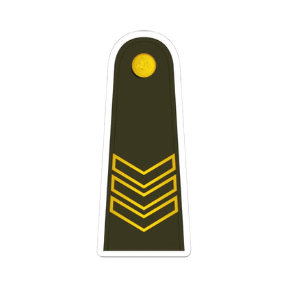Lithuania Army OR 6 Special (Lithuania) (Military Rank) STICKER Vinyl Kiss-Cut Decal 4 Inch White - The Sticker Space