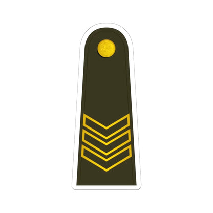 Lithuania Army OR 6 Special (Lithuania) (Military Rank) STICKER Vinyl Kiss-Cut Decal 6 Inch White - The Sticker Space
