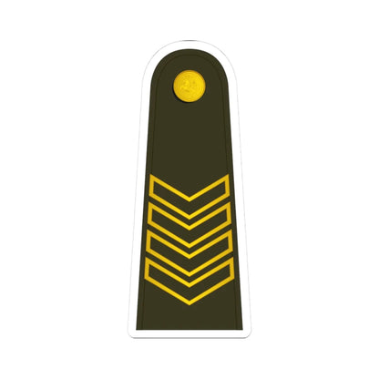 Lithuania Army OR 7 Special (Lithuania) (Military Rank) STICKER Vinyl Kiss-Cut Decal 3 Inch White - The Sticker Space