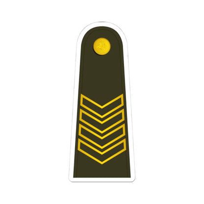 Lithuania Army OR 7 Special (Lithuania) (Military Rank) STICKER Vinyl Kiss-Cut Decal 4 Inch White - The Sticker Space