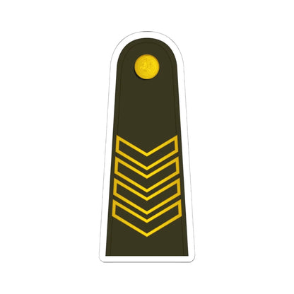 Lithuania Army OR 7 Special (Lithuania) (Military Rank) STICKER Vinyl Kiss-Cut Decal 6 Inch White - The Sticker Space