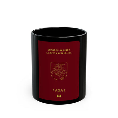 Lithuanian Passport - Black Coffee Mug