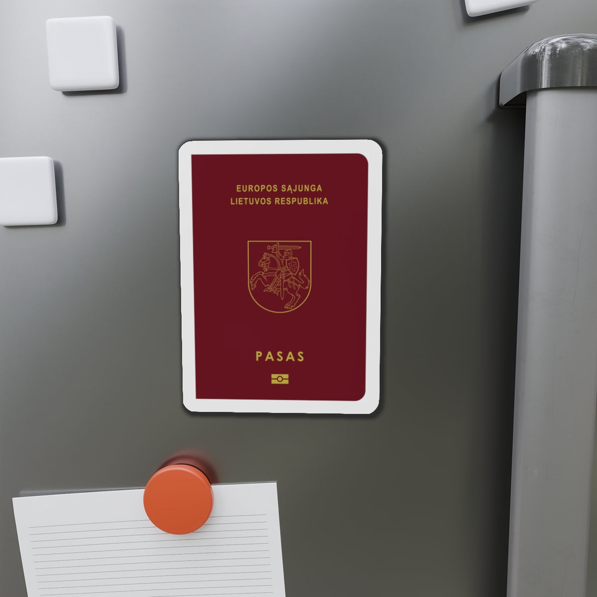 Lithuanian Passport - Die-Cut Magnet-The Sticker Space