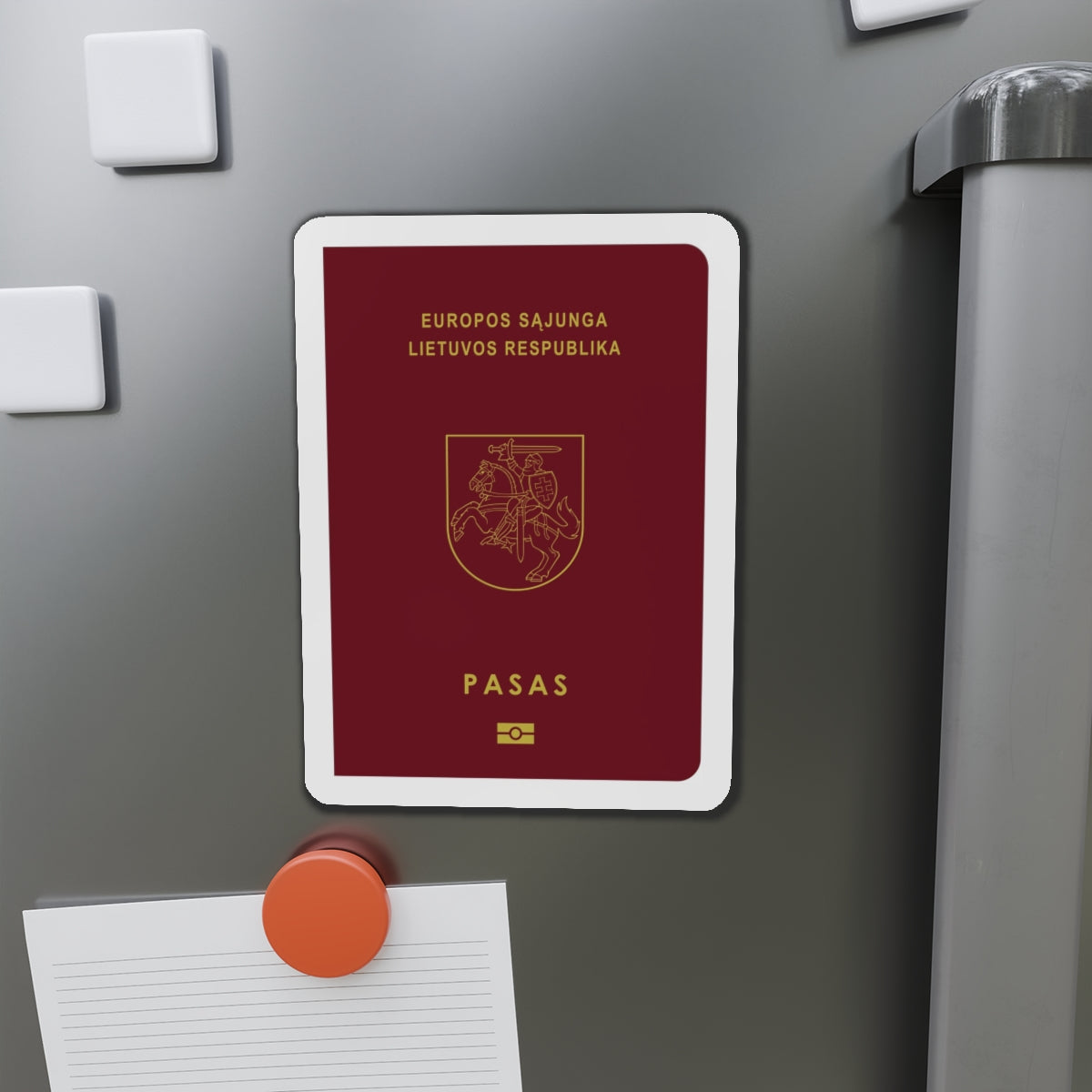 Lithuanian Passport - Die-Cut Magnet-The Sticker Space