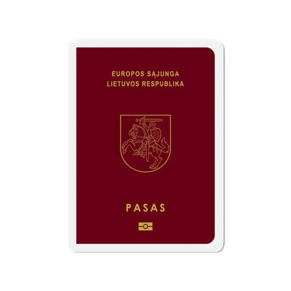 Lithuanian Passport - Refrigerator Magnet 3 Inch - The Sticker Space