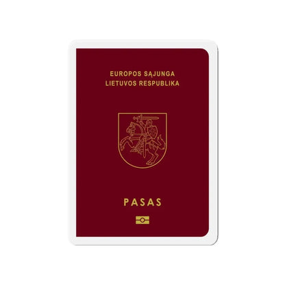 Lithuanian Passport - Refrigerator Magnet 4 Inch - The Sticker Space