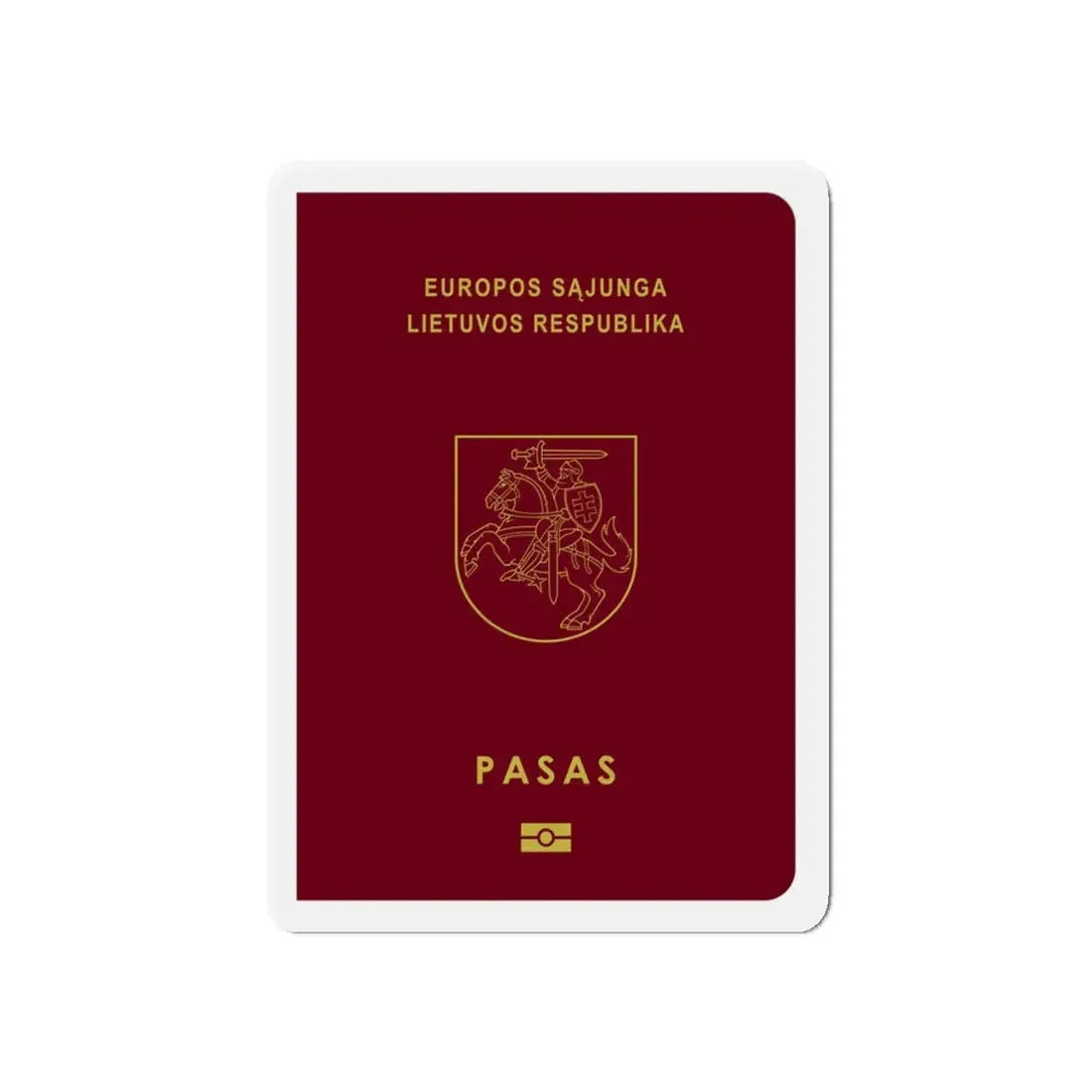 Lithuanian Passport - Refrigerator Magnet - The Sticker Space