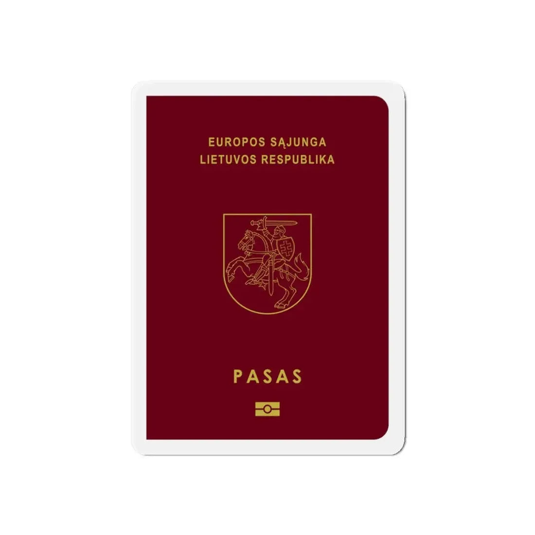 Lithuanian Passport - Refrigerator Magnet - The Sticker Space
