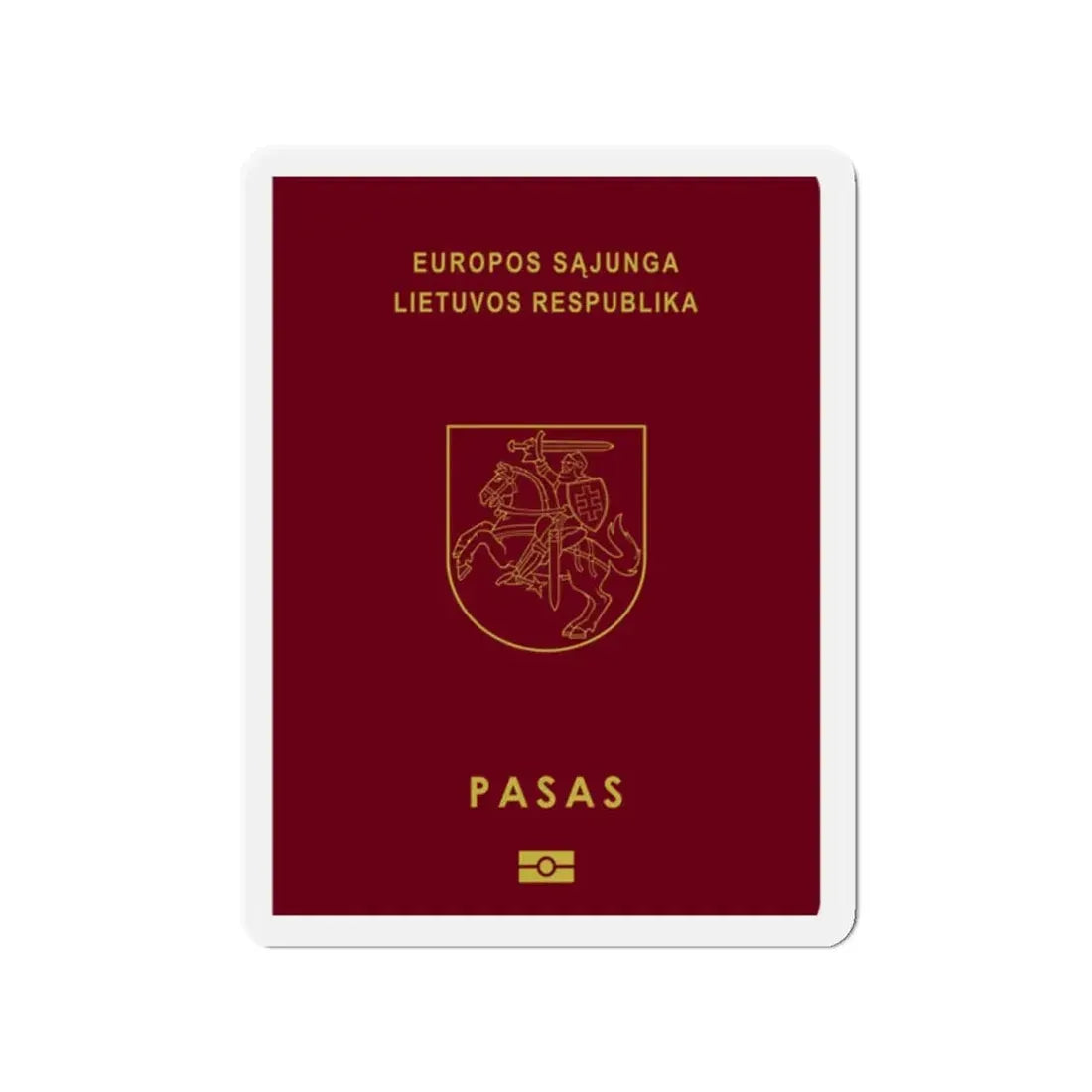 Lithuanian Passport - Refrigerator Magnet - The Sticker Space