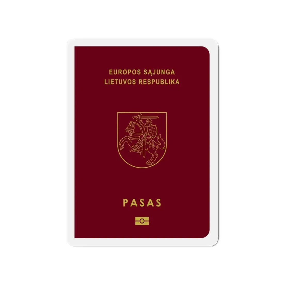 Lithuanian Passport - Refrigerator Magnet - The Sticker Space