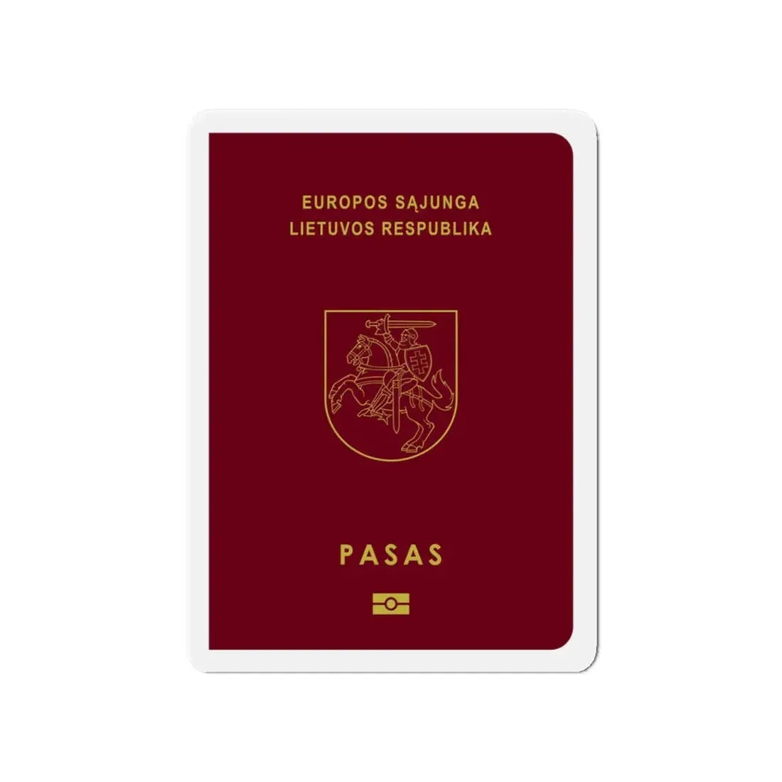 Lithuanian Passport - Refrigerator Magnet - The Sticker Space