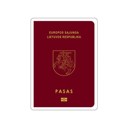 Lithuanian Passport STICKER Vinyl Die-Cut Decal 2 Inch - The Sticker Space