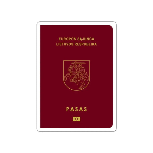 Lithuanian Passport STICKER Vinyl Die-Cut Decal 2 Inch - The Sticker Space