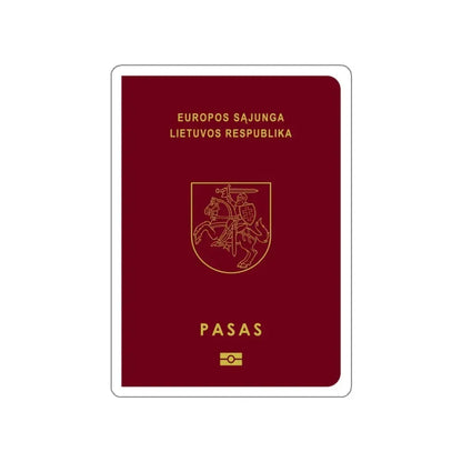 Lithuanian Passport STICKER Vinyl Die-Cut Decal 3 Inch - The Sticker Space