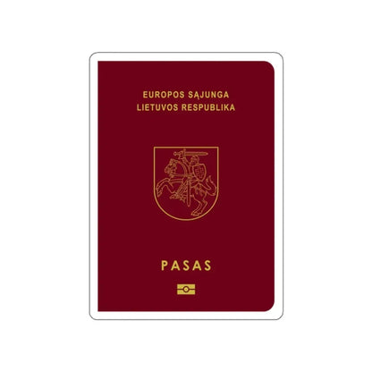 Lithuanian Passport STICKER Vinyl Die-Cut Decal - The Sticker Space