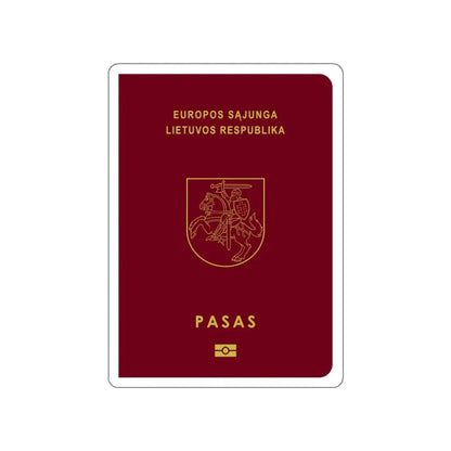 Lithuanian Passport STICKER Vinyl Die-Cut Decal - The Sticker Space