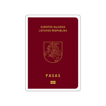 Lithuanian Passport STICKER Vinyl Die-Cut Decal - The Sticker Space