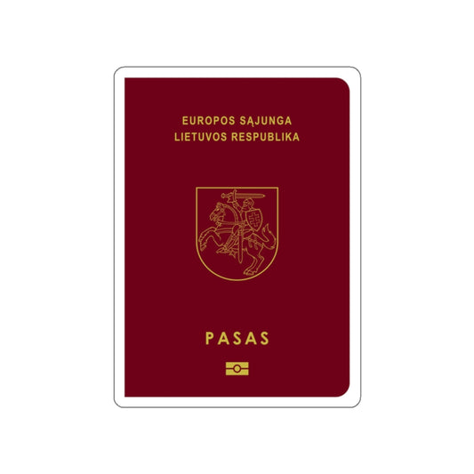 Lithuanian Passport STICKER Vinyl Die-Cut Decal-White-The Sticker Space