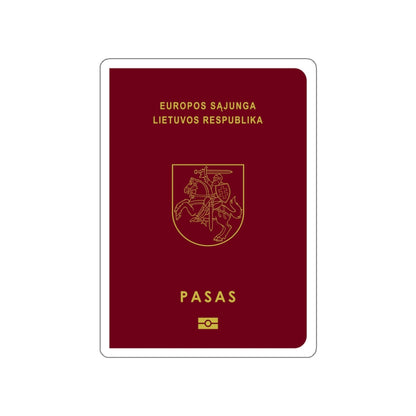 Lithuanian Passport STICKER Vinyl Die-Cut Decal-White-The Sticker Space