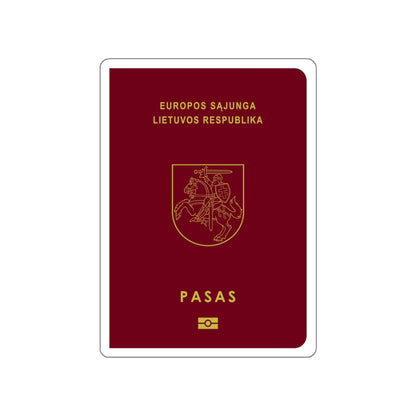 Lithuanian Passport STICKER Vinyl Die-Cut Decal-White-The Sticker Space