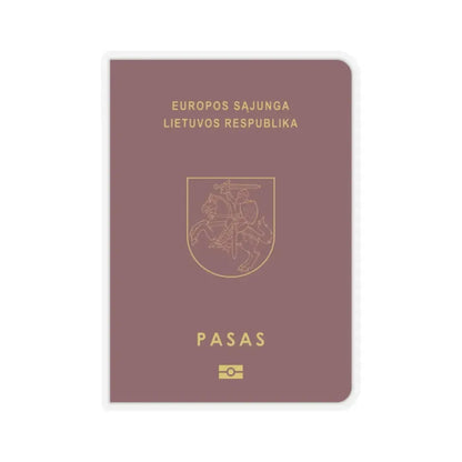 Lithuanian Passport - STICKER Vinyl Kiss-Cut Decal 2 Inch Transparent - The Sticker Space