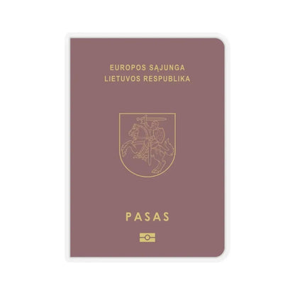Lithuanian Passport - STICKER Vinyl Kiss-Cut Decal 6 Inch Transparent - The Sticker Space