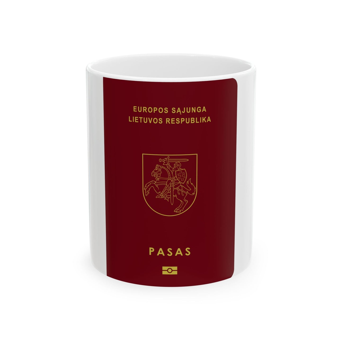 Lithuanian Passport - White Coffee Mug