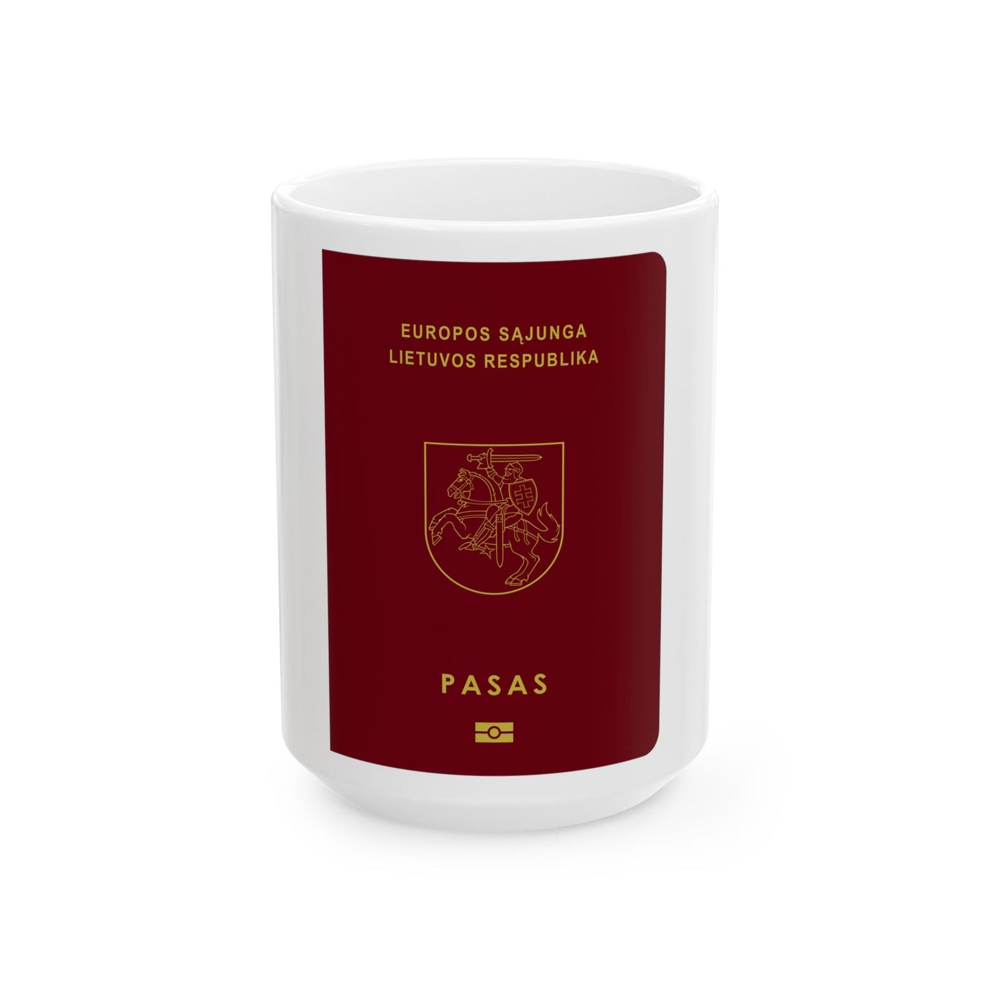 Lithuanian Passport - White Coffee Mug