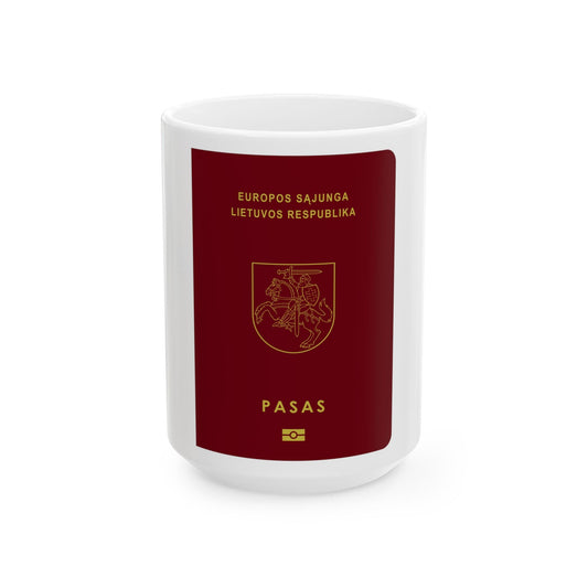 Lithuanian Passport - White Coffee Mug